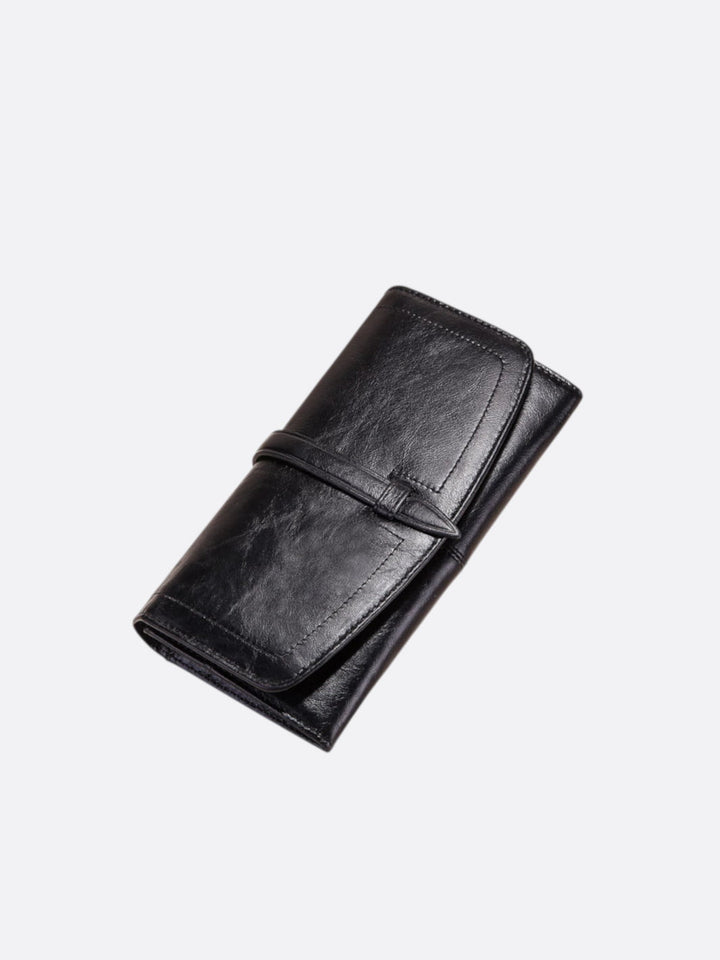 portefeuille multi compartiment noir