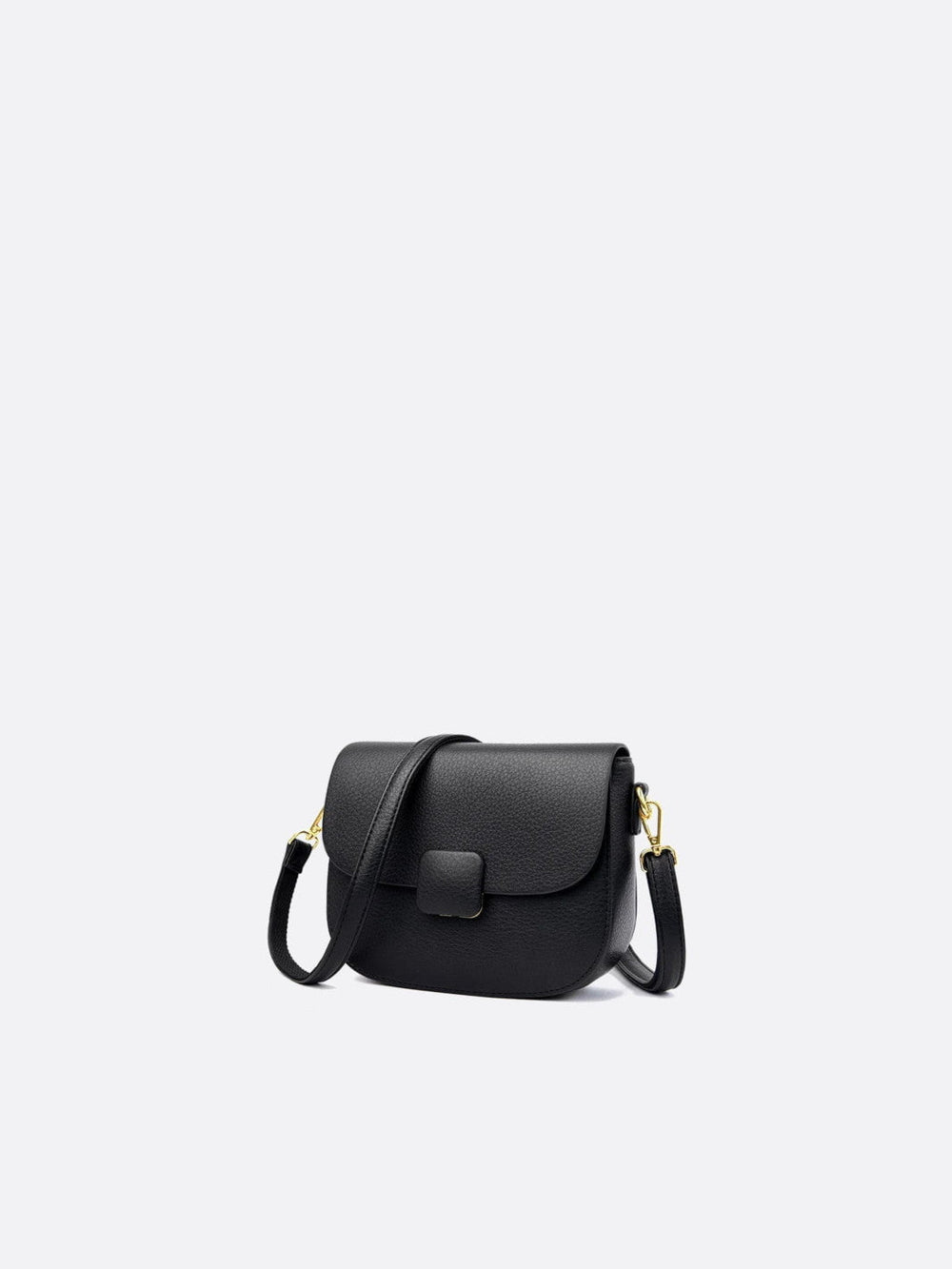 Sac femme cuir grainé noir