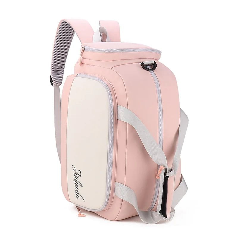 sac à dos sac de sport rose pâle