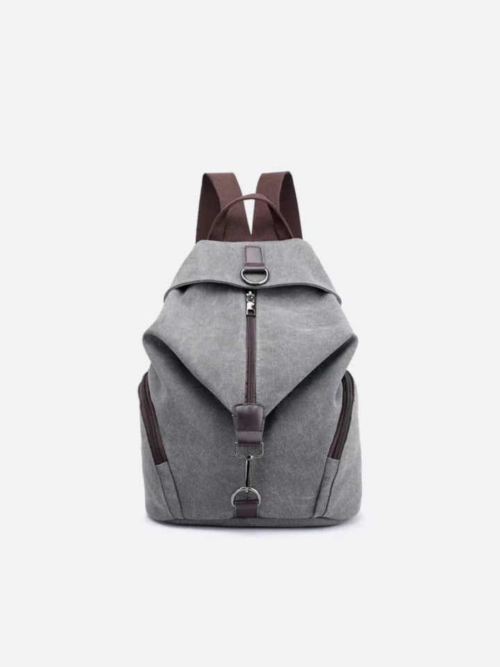 Sac à dos toile gris