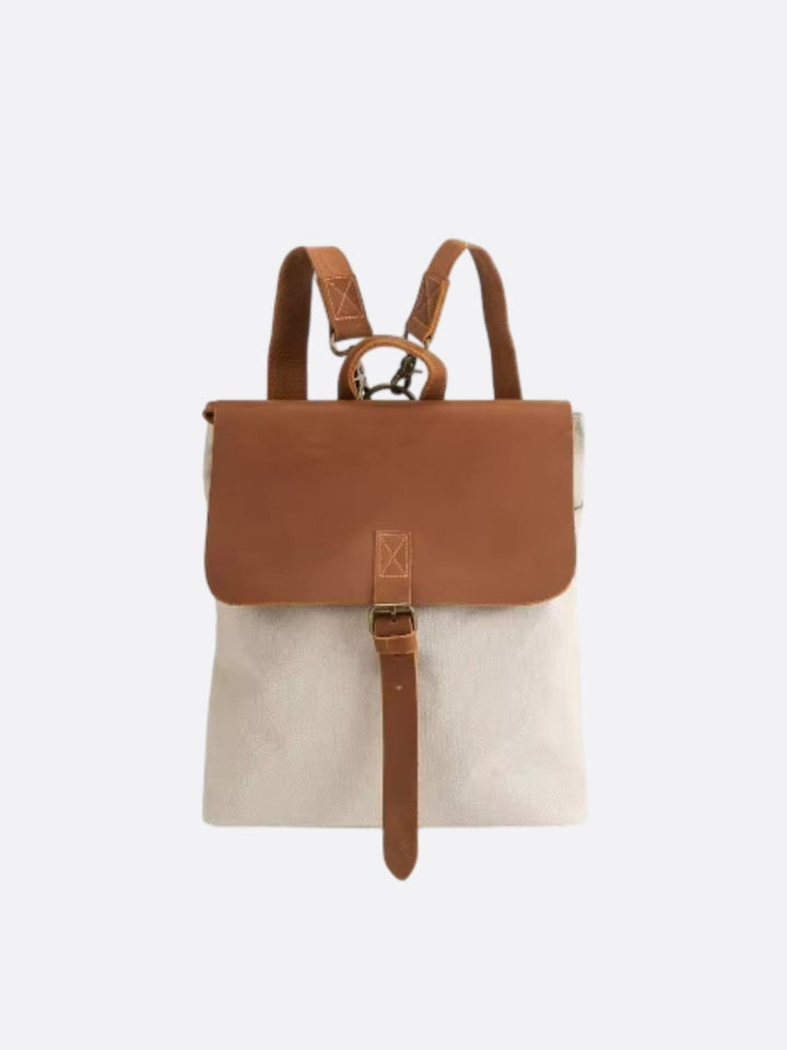 sac à dos vintage blanc