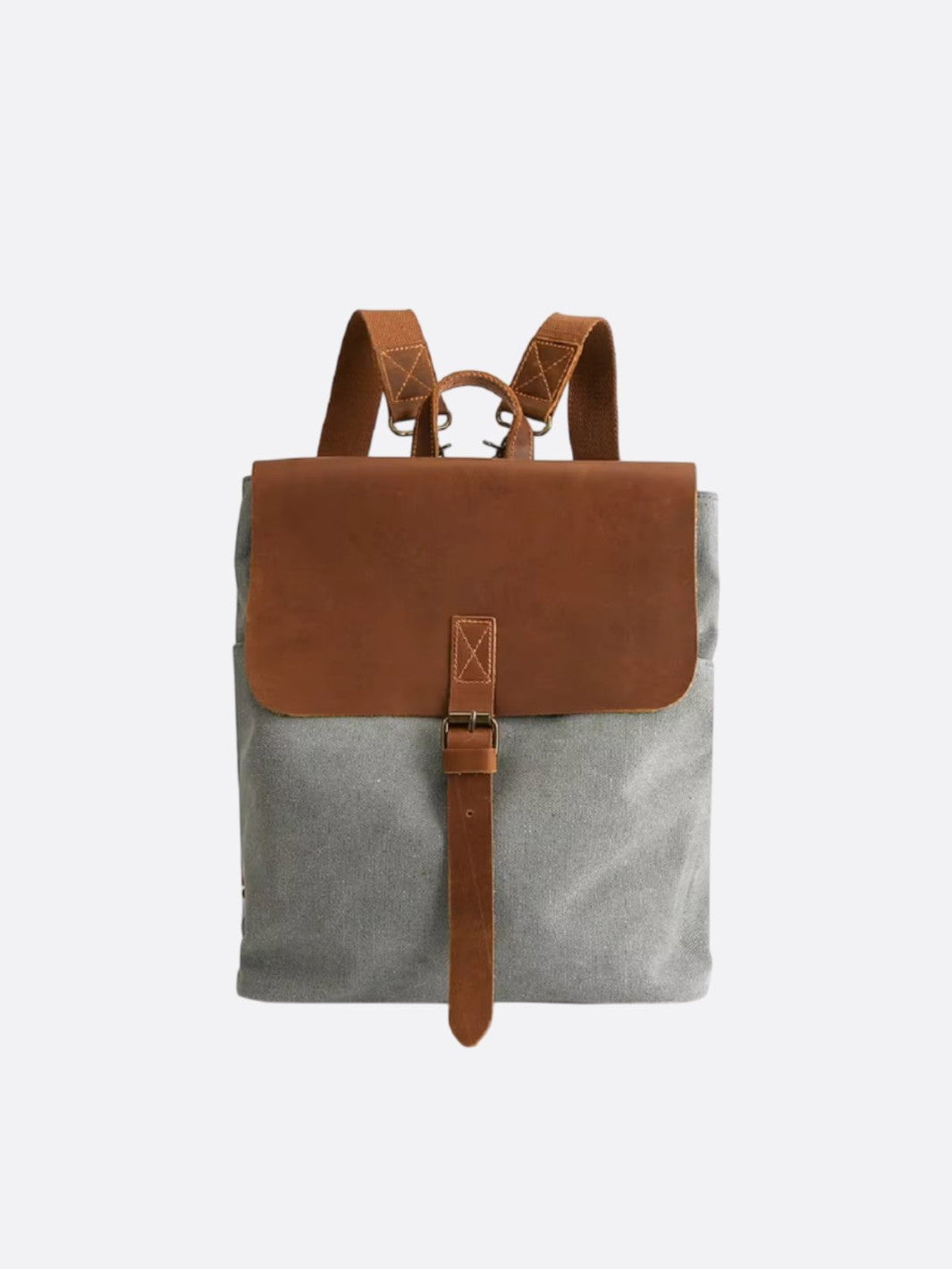 sac à dos vintage gris