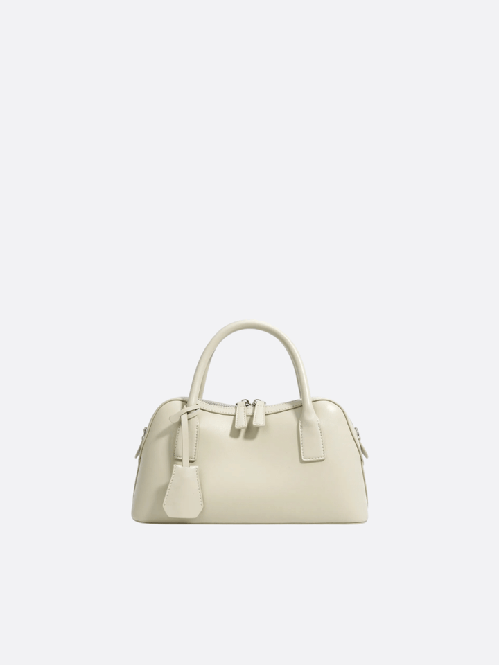 sac boston blanc ivoire