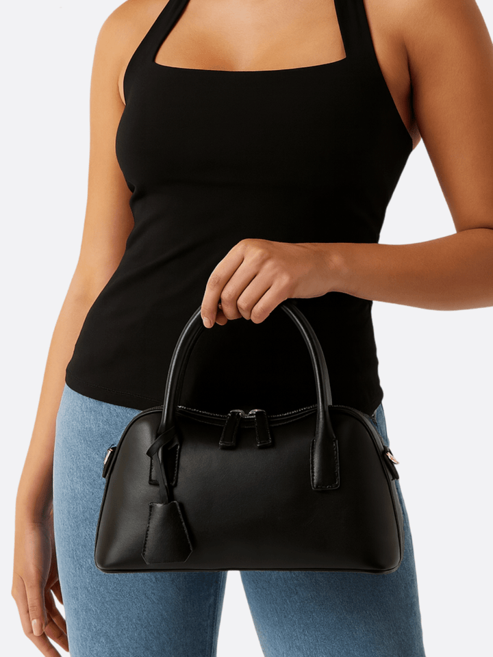 sac à main cuir noir femme