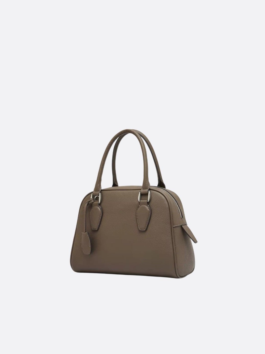 sac à main bowling cuir kaki