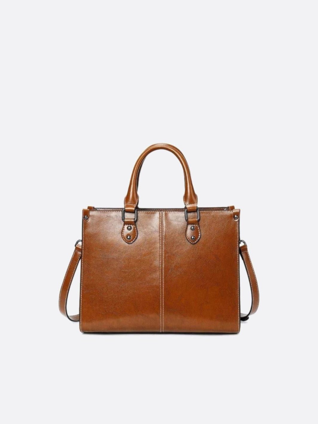 Sac à main cabas cuir vintage