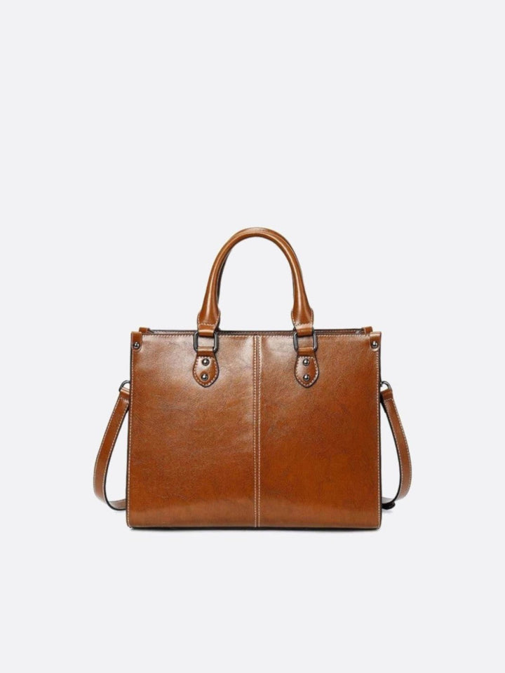 Sac à main cabas cuir vintage