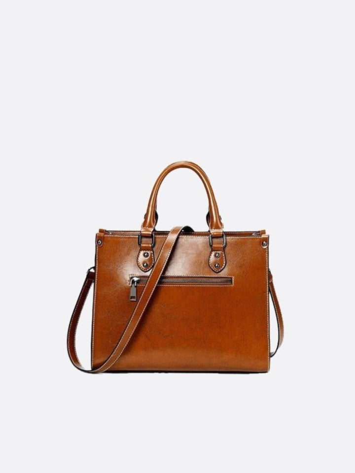 Sac à main cabas cuir vintage <br>Galvani