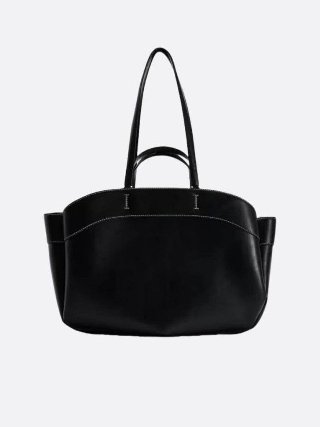 Sac à main cabas cuir noir