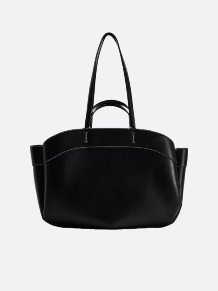 Sac à main cabas cuir noir
