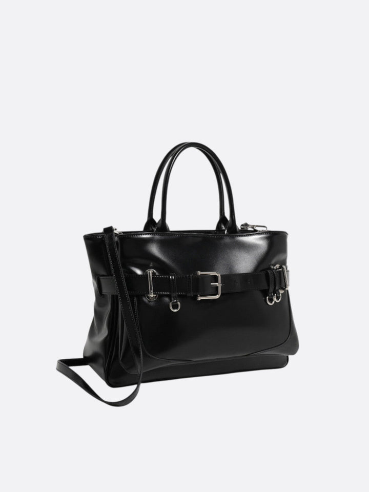 sac a main cabas cuir noir femme