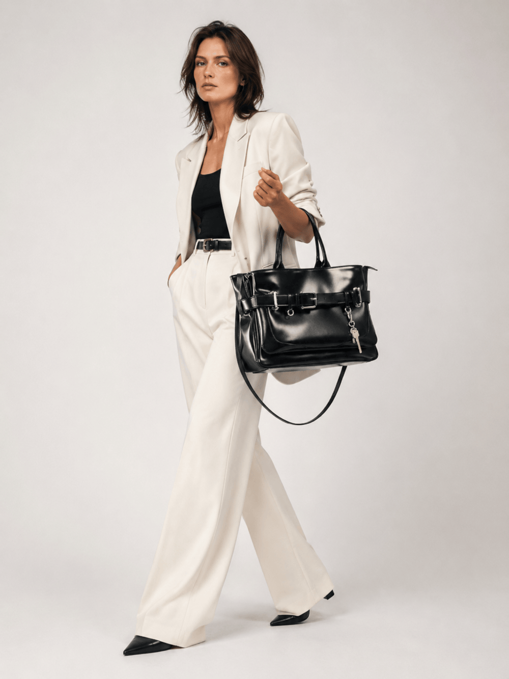 sac à main cabas noir femme