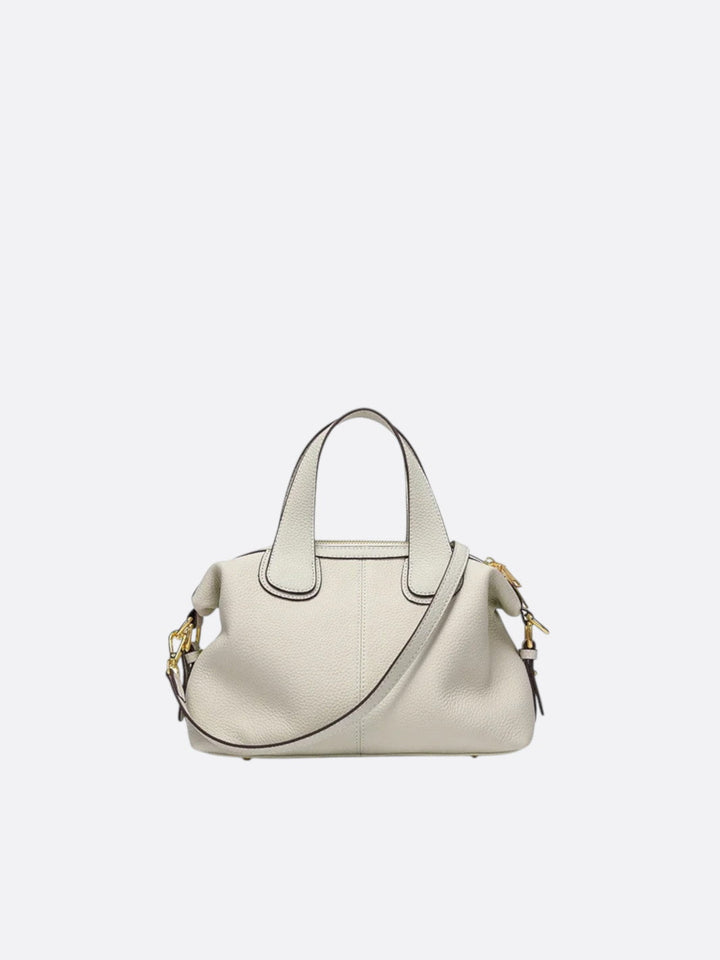 Sac à main cuir blanc avec bandoulière