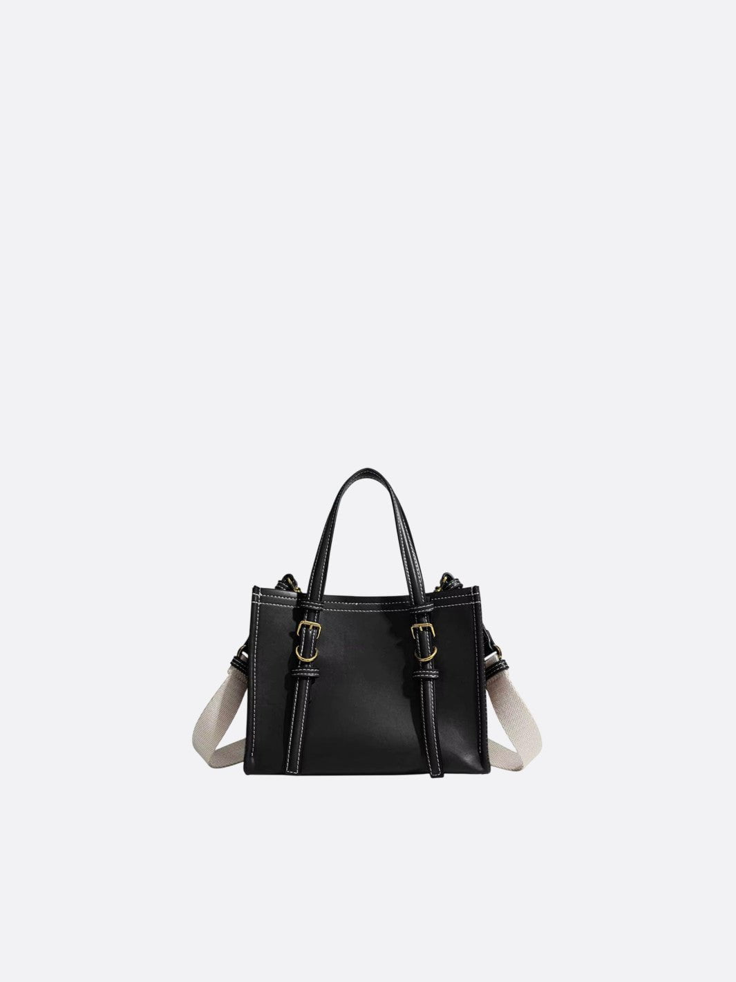 sac à main cuir carré noir