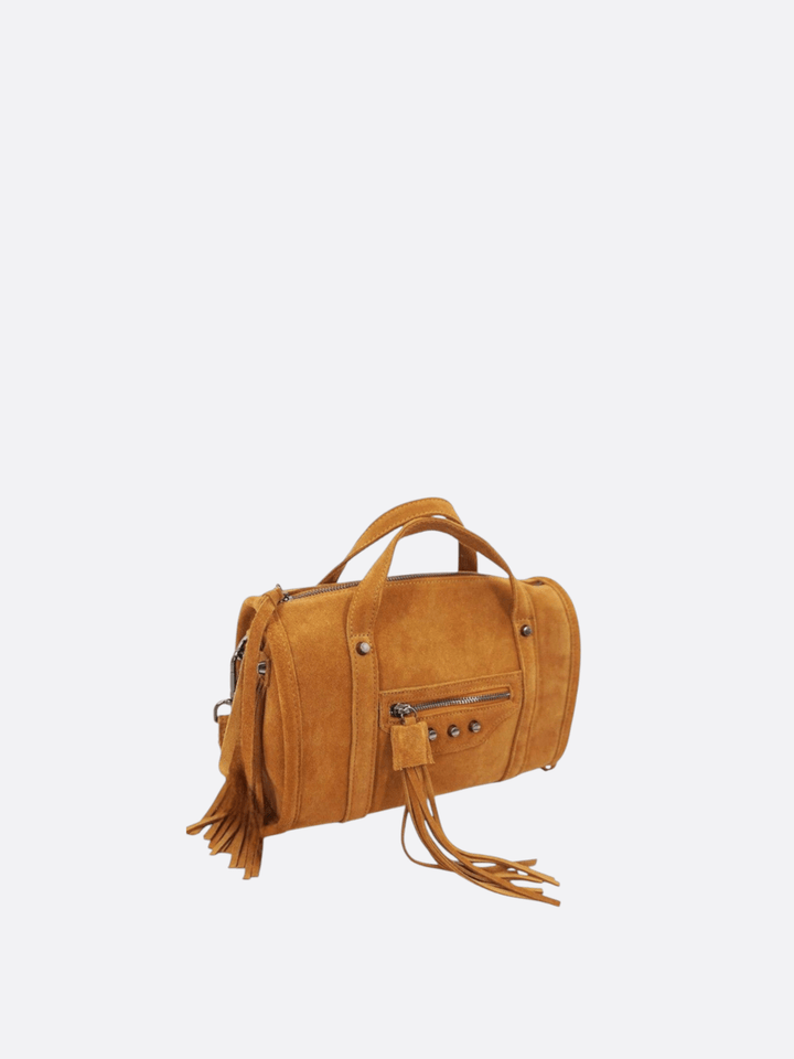 sac à main daim franges