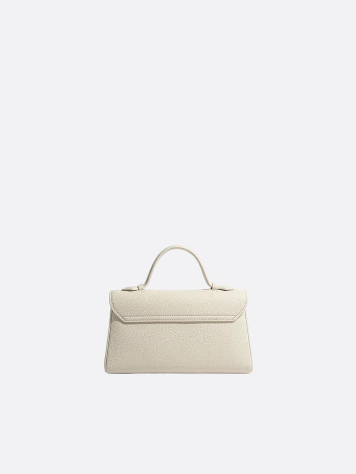 Grained leather handbag <br>Lysia