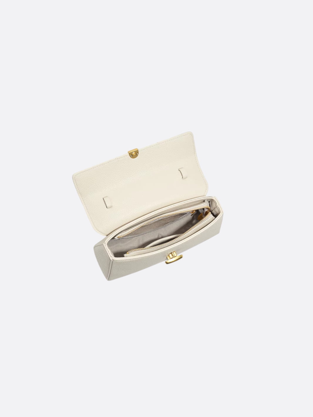 Grained leather handbag <br>Lysia
