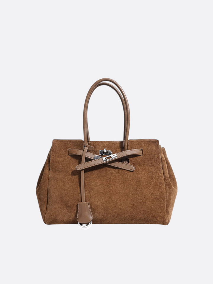 Sac à main daim marron