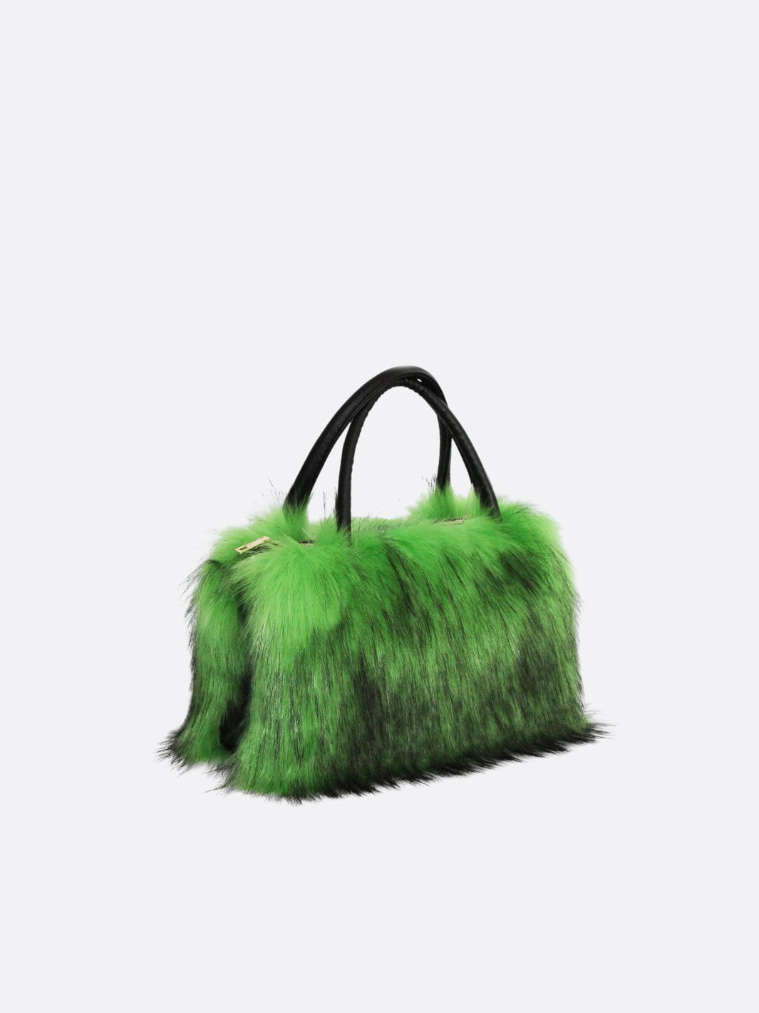 Sac à main fausse fourrure vert
