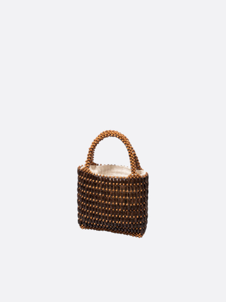 sac perle bois