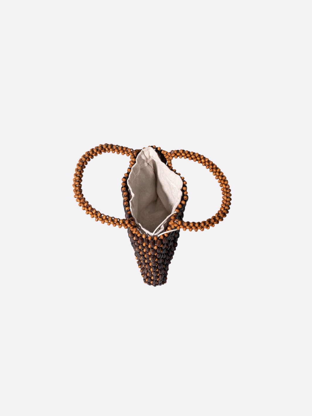 Handtas van houten kralen <br>Maui
