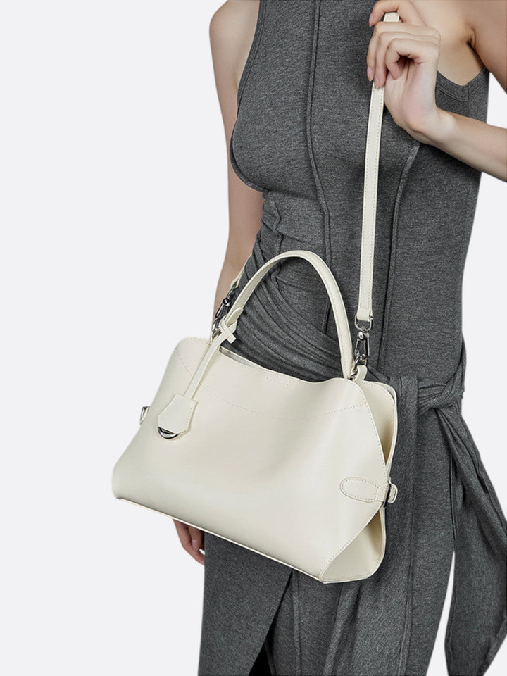 Sac cuir blanc femme