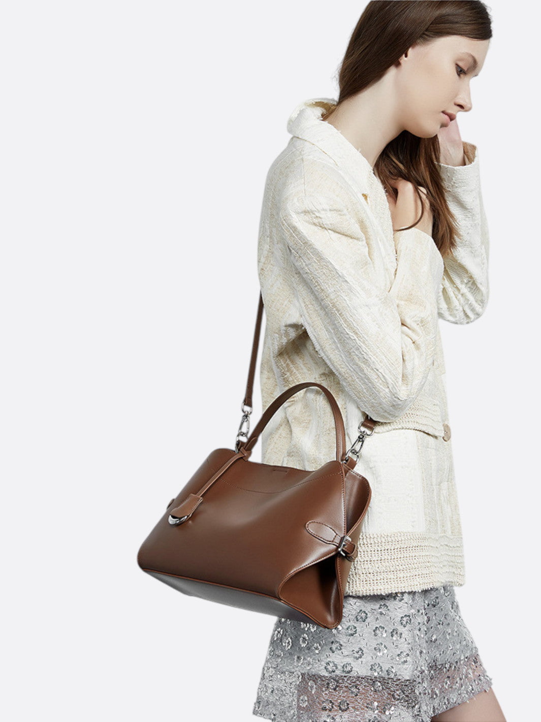 Sac cuir marron femme