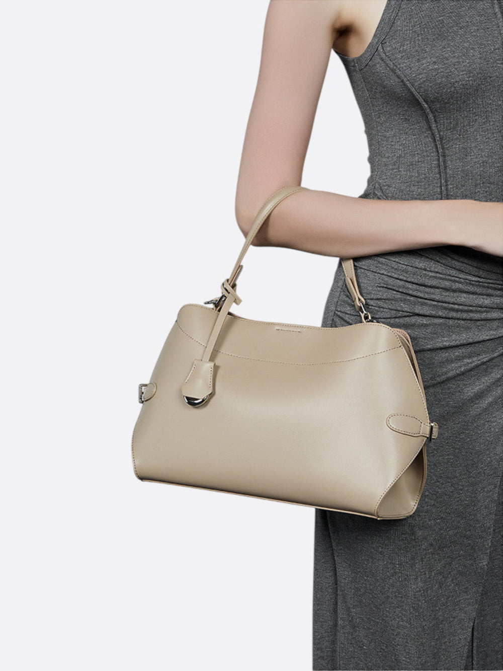 Sac à main rectangulaire cuir