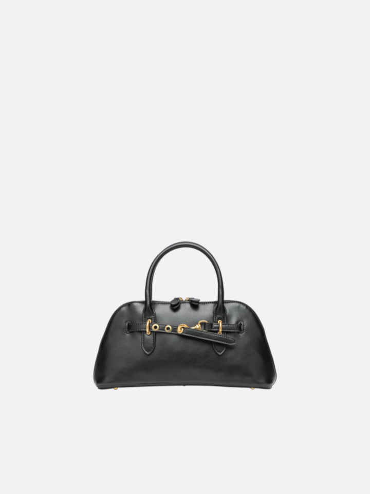 Sac à main rétro noir