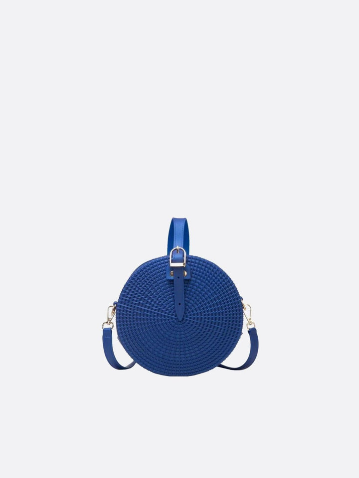 Sac cuir bleu