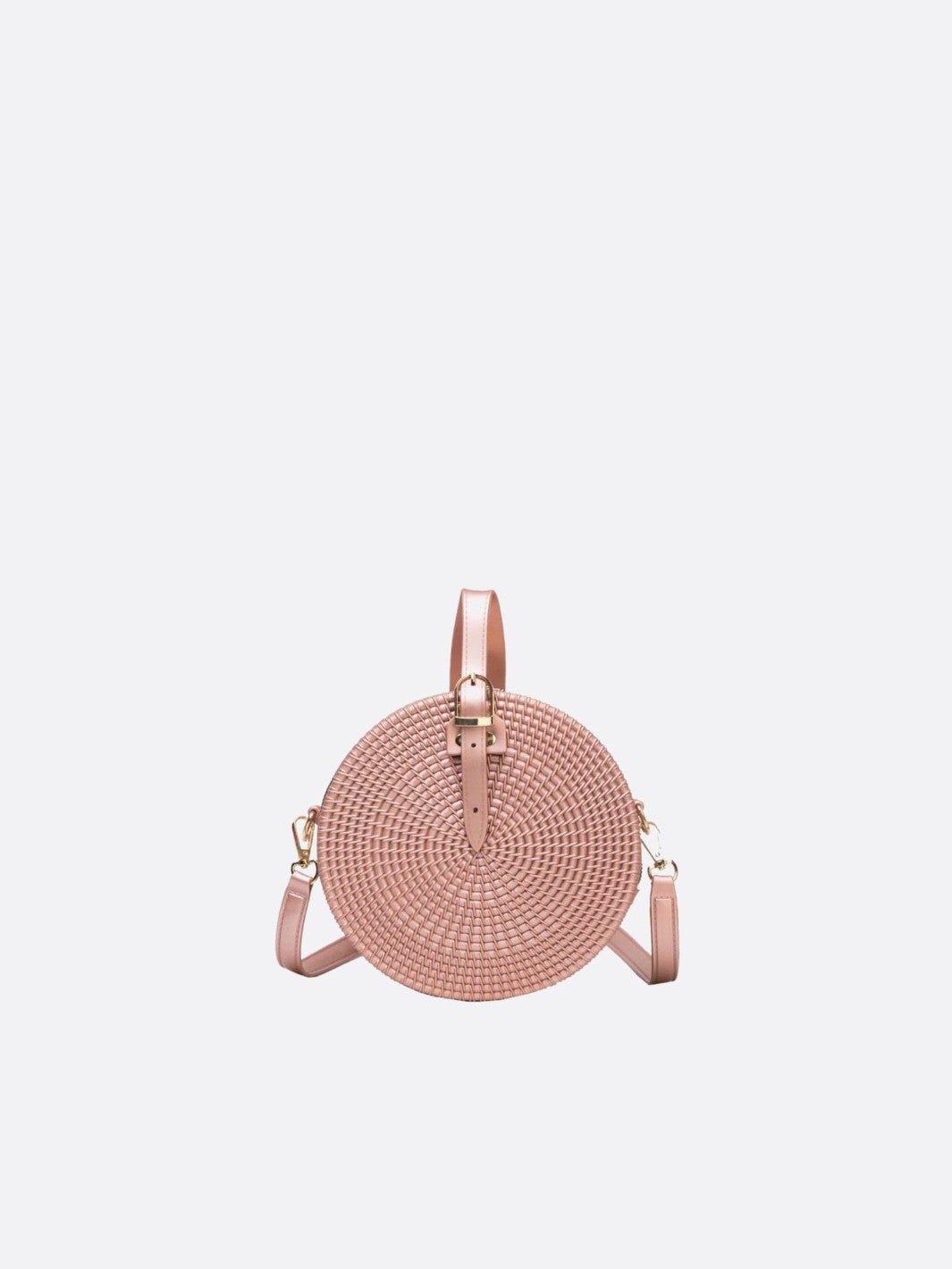 Sac cuir rose pâle