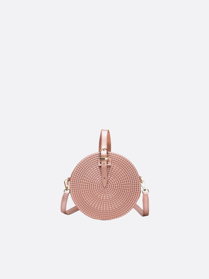 Sac cuir rose pâle