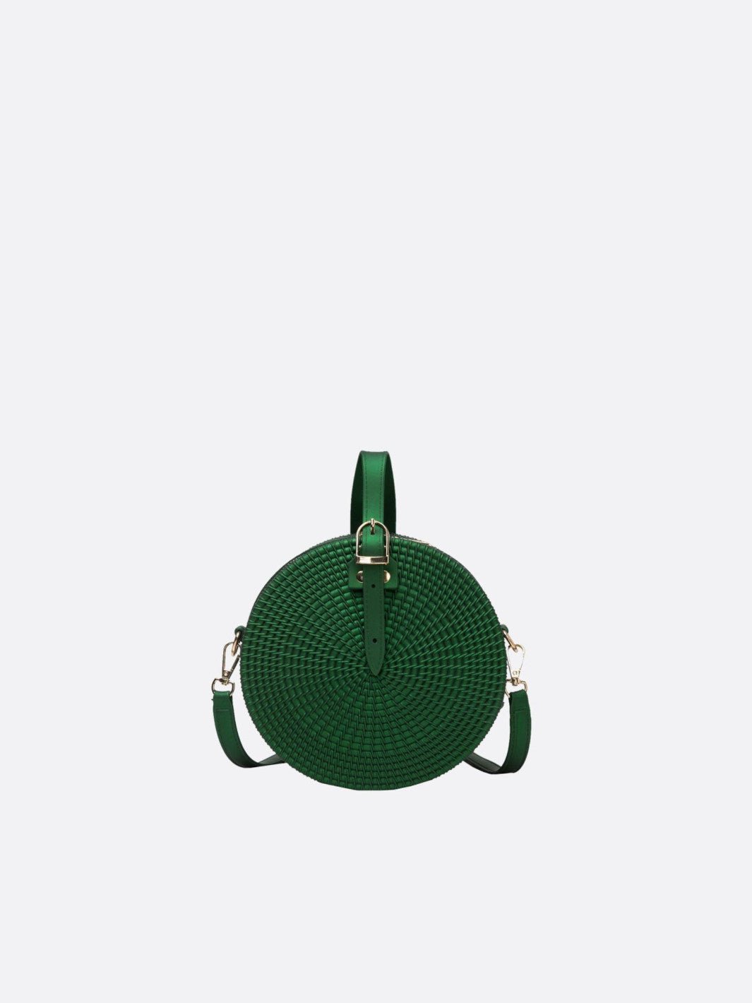 Sac cuir vert foncé