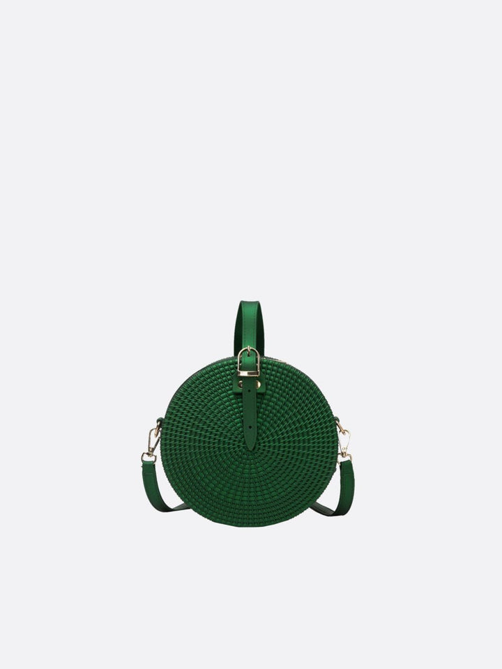 Sac cuir vert foncé