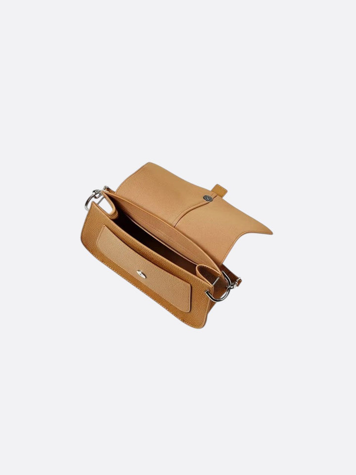 Sac à rabat en cuir