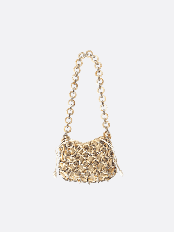 sac bandoulière avec anneau argenté