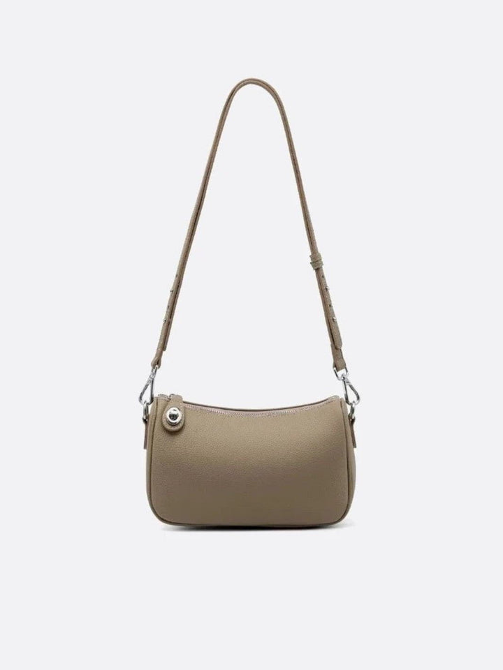 Sac bandoulière cuir kaki