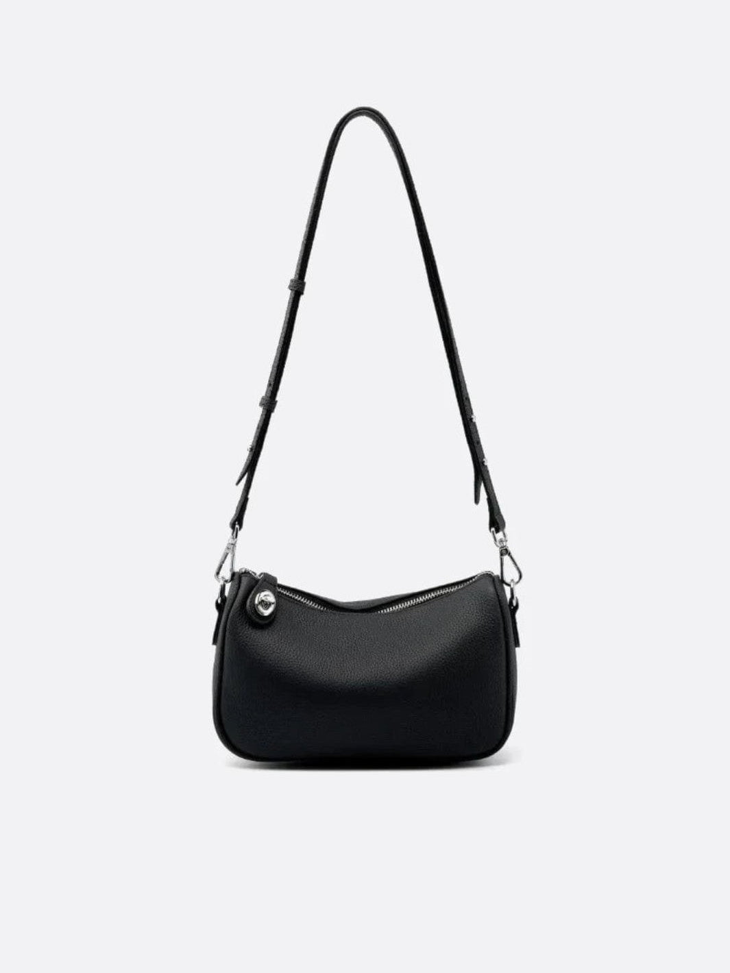 Sac bandoulière cuir noir