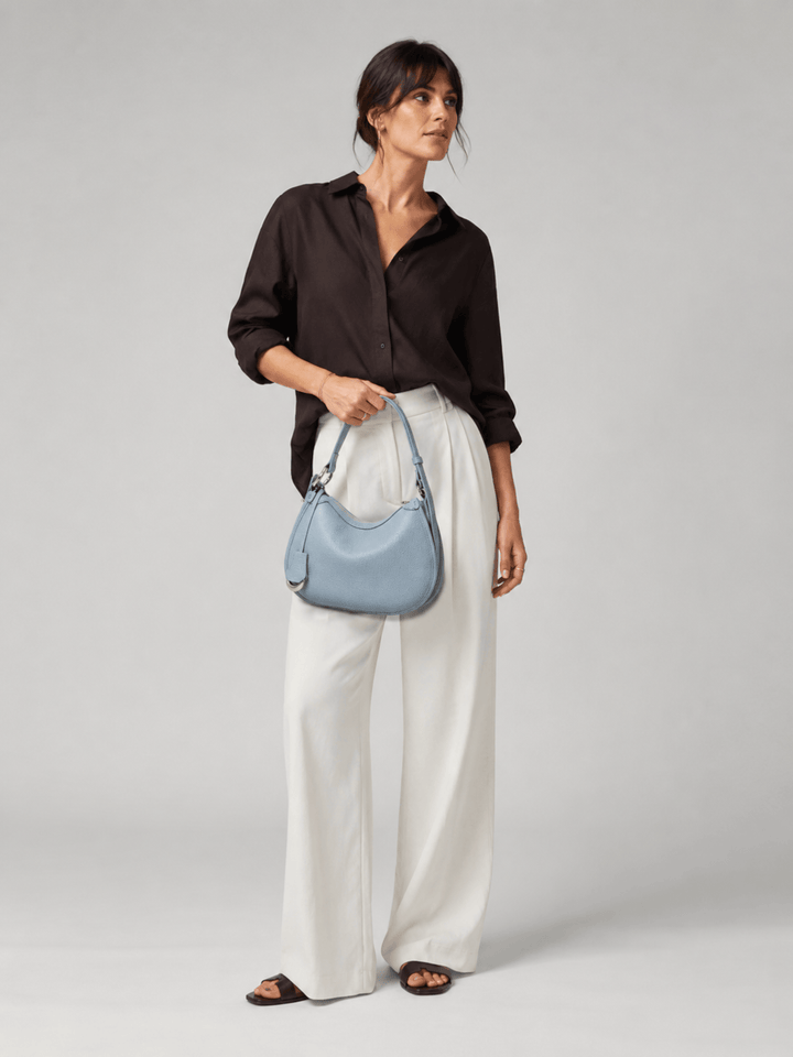 sac demi-lune cuir femme