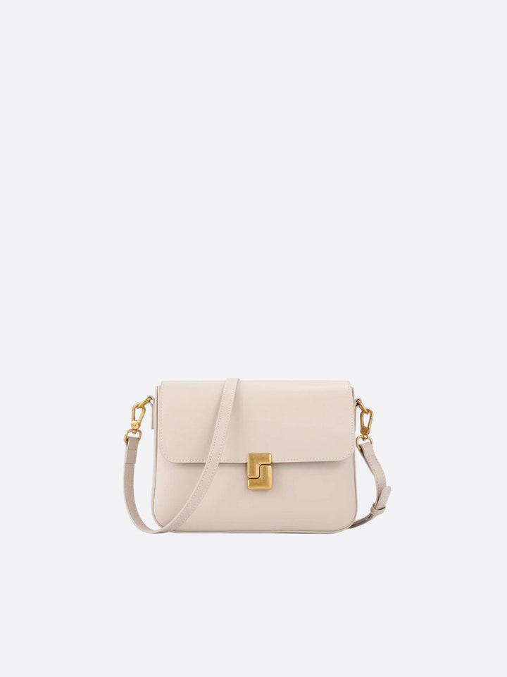 sac bandoulière cuir blanc