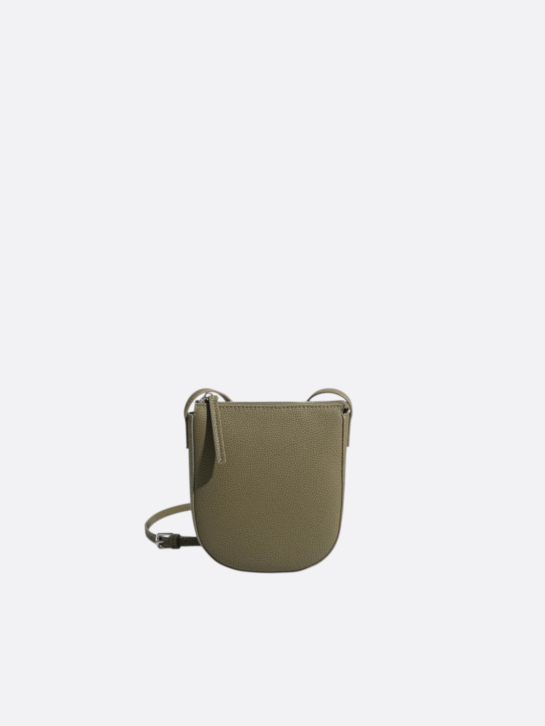 sac bandoulière cuir grainé vert