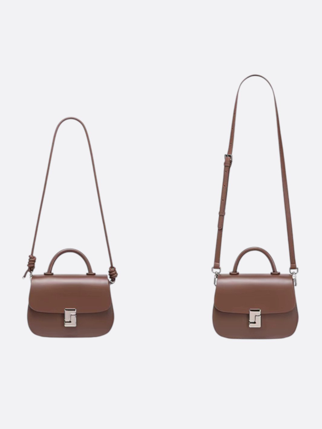 sac bandoulière cuir lisse