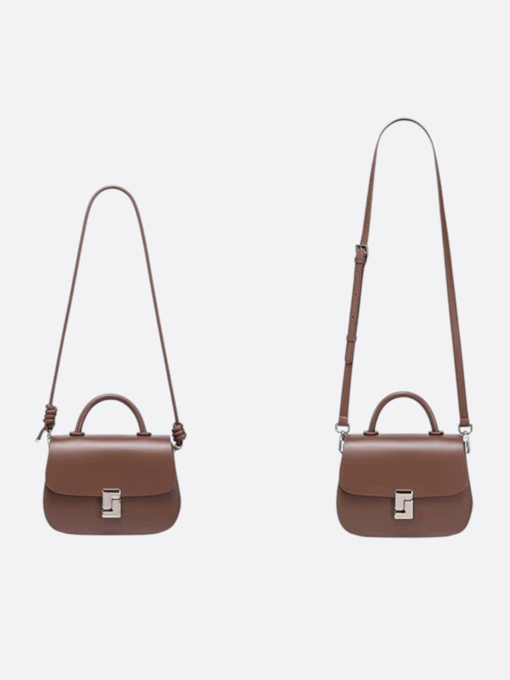 sac bandoulière cuir lisse