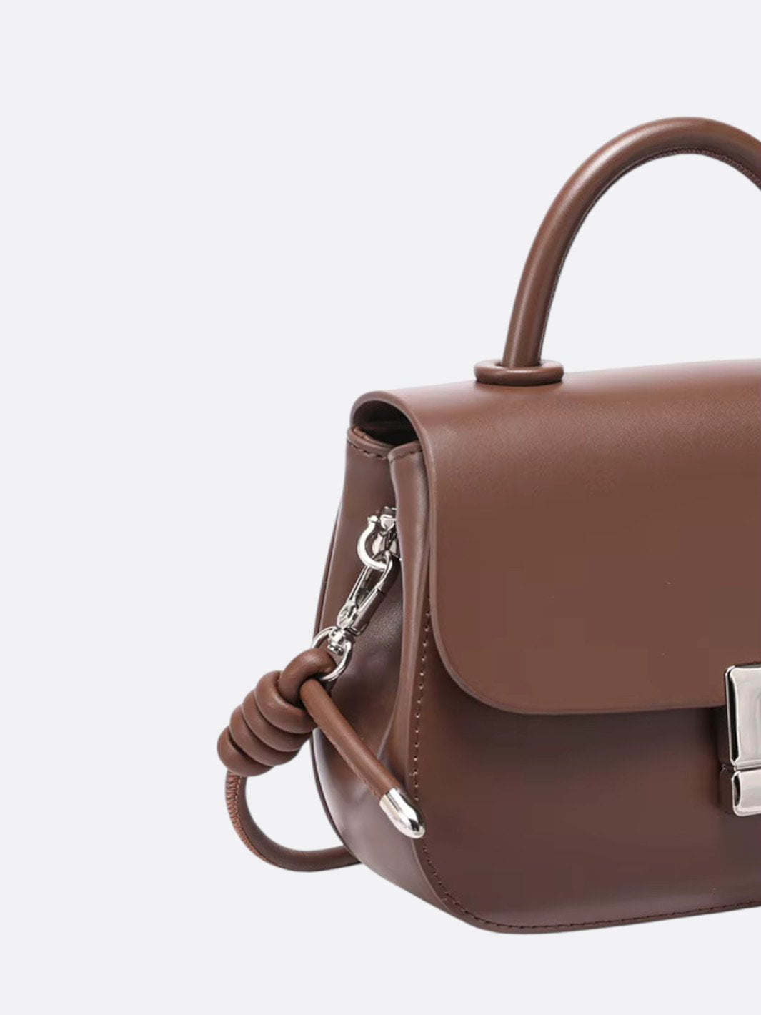 Sac bandoulière en cuir lisse
