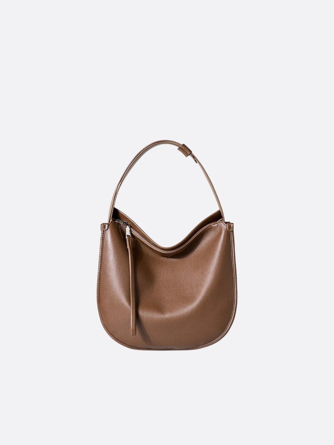 sac bandoulière cuir souple marron
