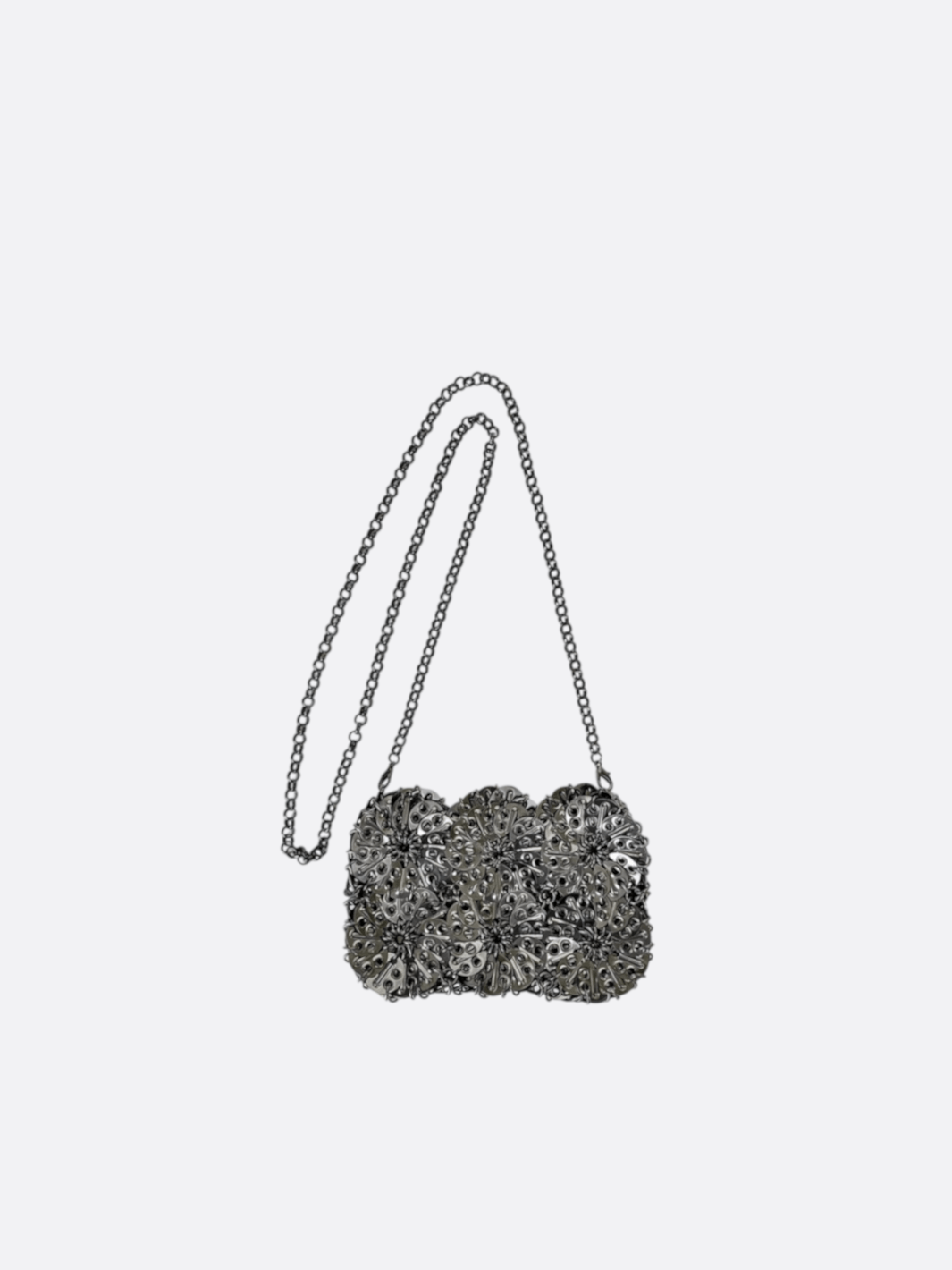 sac bandoulière métal gris foncé