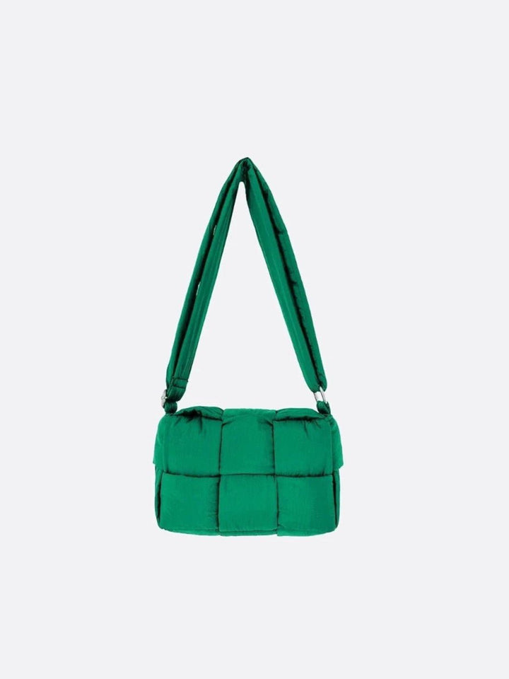Sac bandoulière matelassé vert