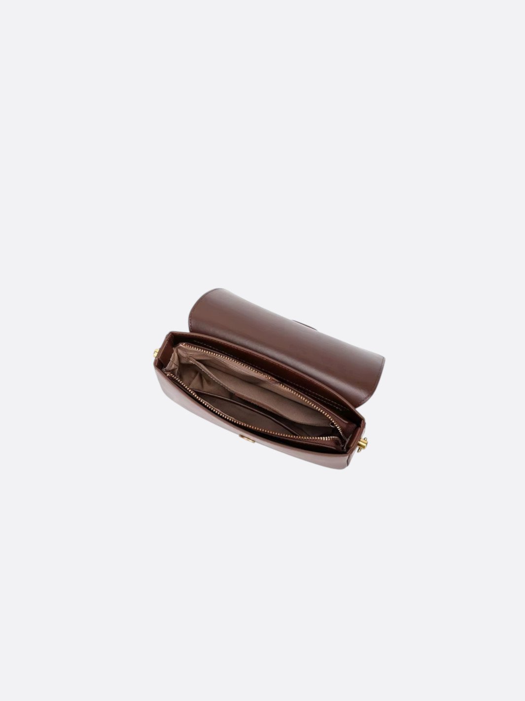 Bolso bandolera rectangular de cuero