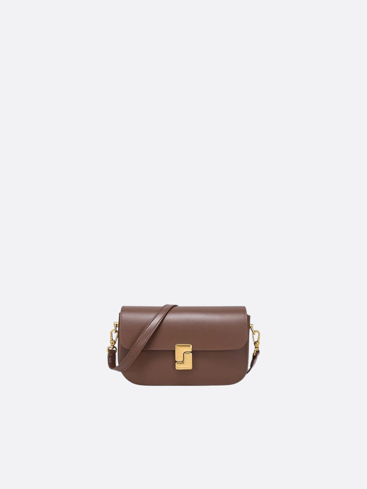 sac bandoulière rectangulaire cuir maaron
