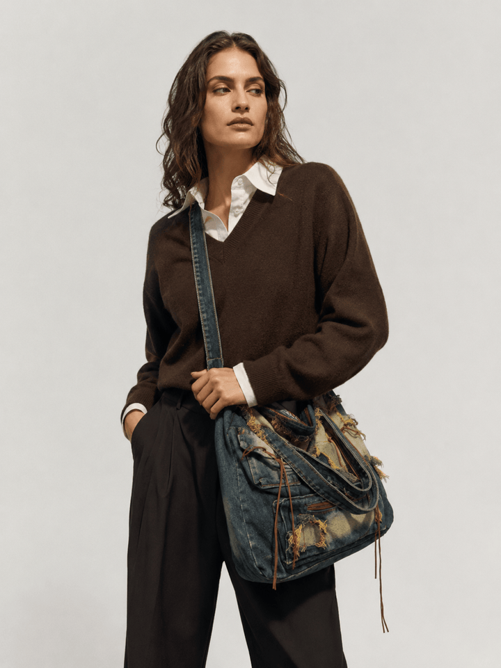 sac besace femme jean